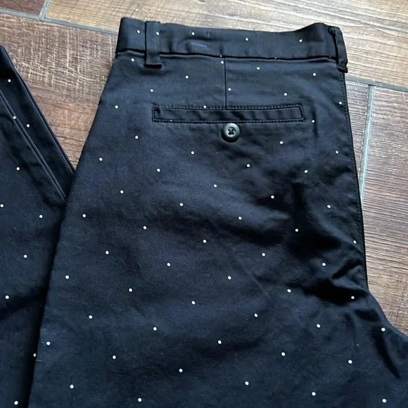 GAP Slim City Coupe Polkadot Ankle Pants Size 6 - Picture 2 of 9